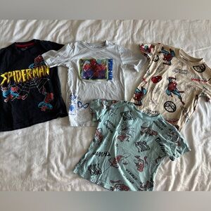Set of 4 Spider-Man t-shirts size 5/6/XS